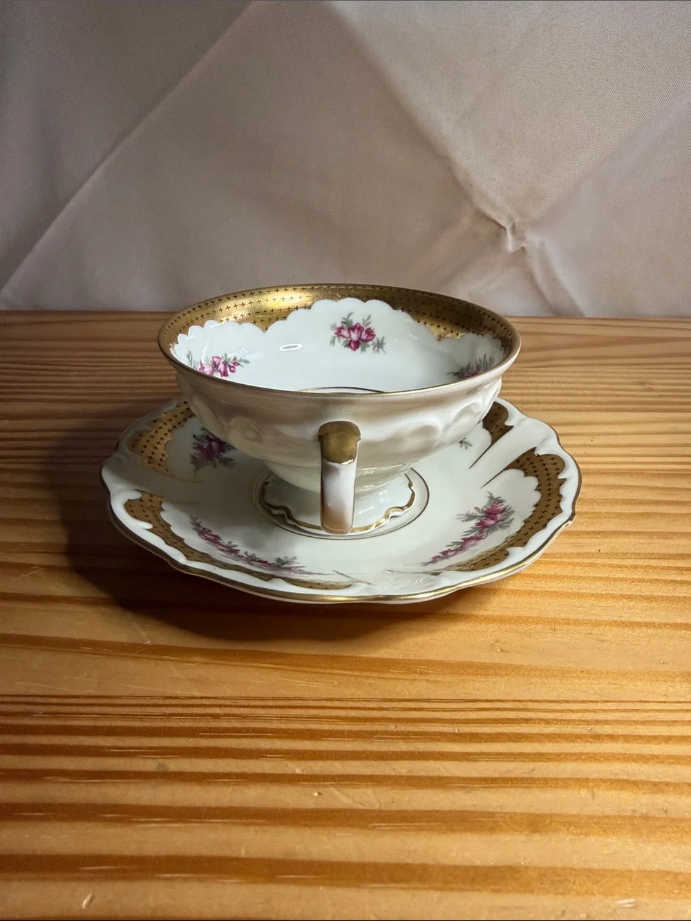 Vintage Edelstein Bavaria Aristocrat Teacup Set US Zone